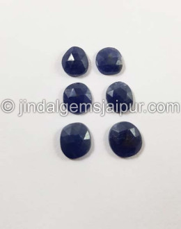 Blue Sapphire Rose Cut Slices